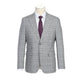 ENGLISH LAUNDRY 82-60-092EL Men's White Smoke Plaid Suit