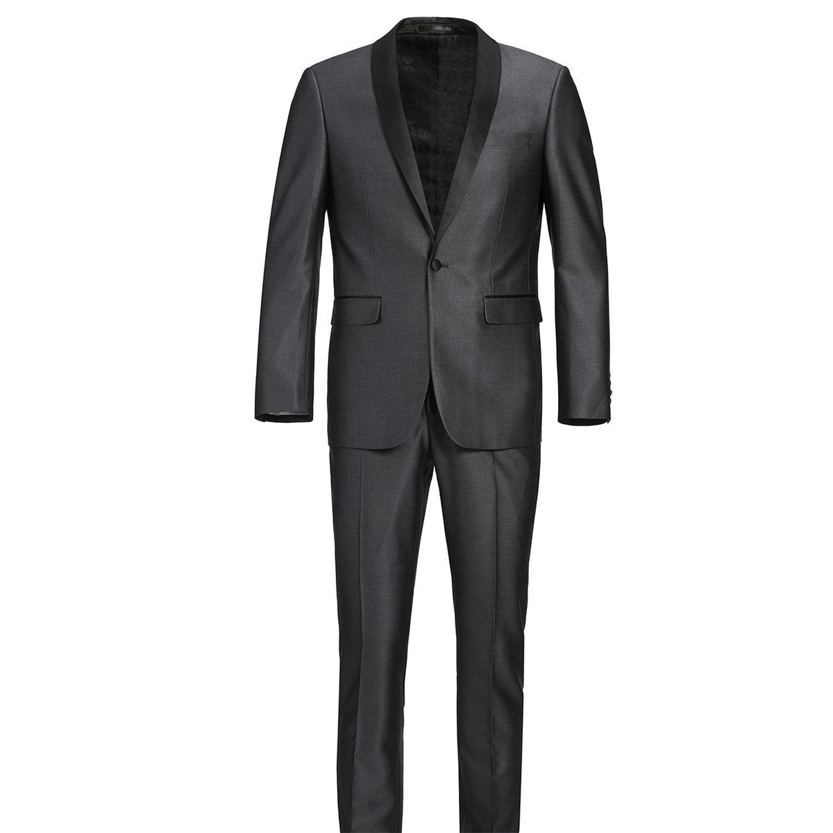 201-17 Men's Slim Fit 2-Piece Shawl Lapel Tuxedo Suit