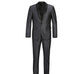 Men's Charcoal Slim Fit 2-Piece Shawl Lapel Tuxedo Suit