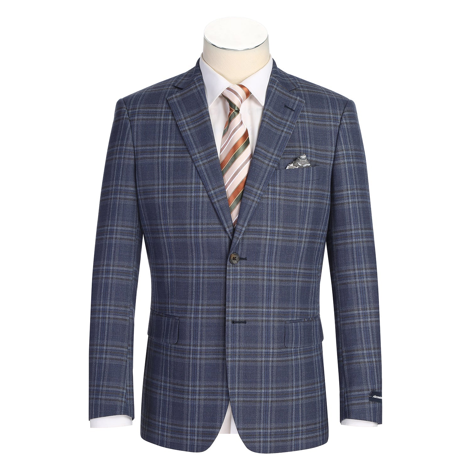 567-17 Men's New Slim Fit Wool Blazer NAVY L38 New Slim Fit