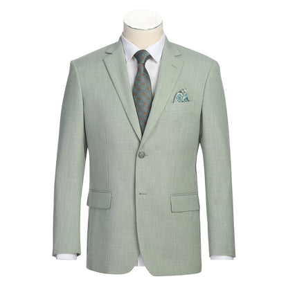 294-58 Men's New Slim Fit Blazer LIGHT GREEN L38 New Slim Fit