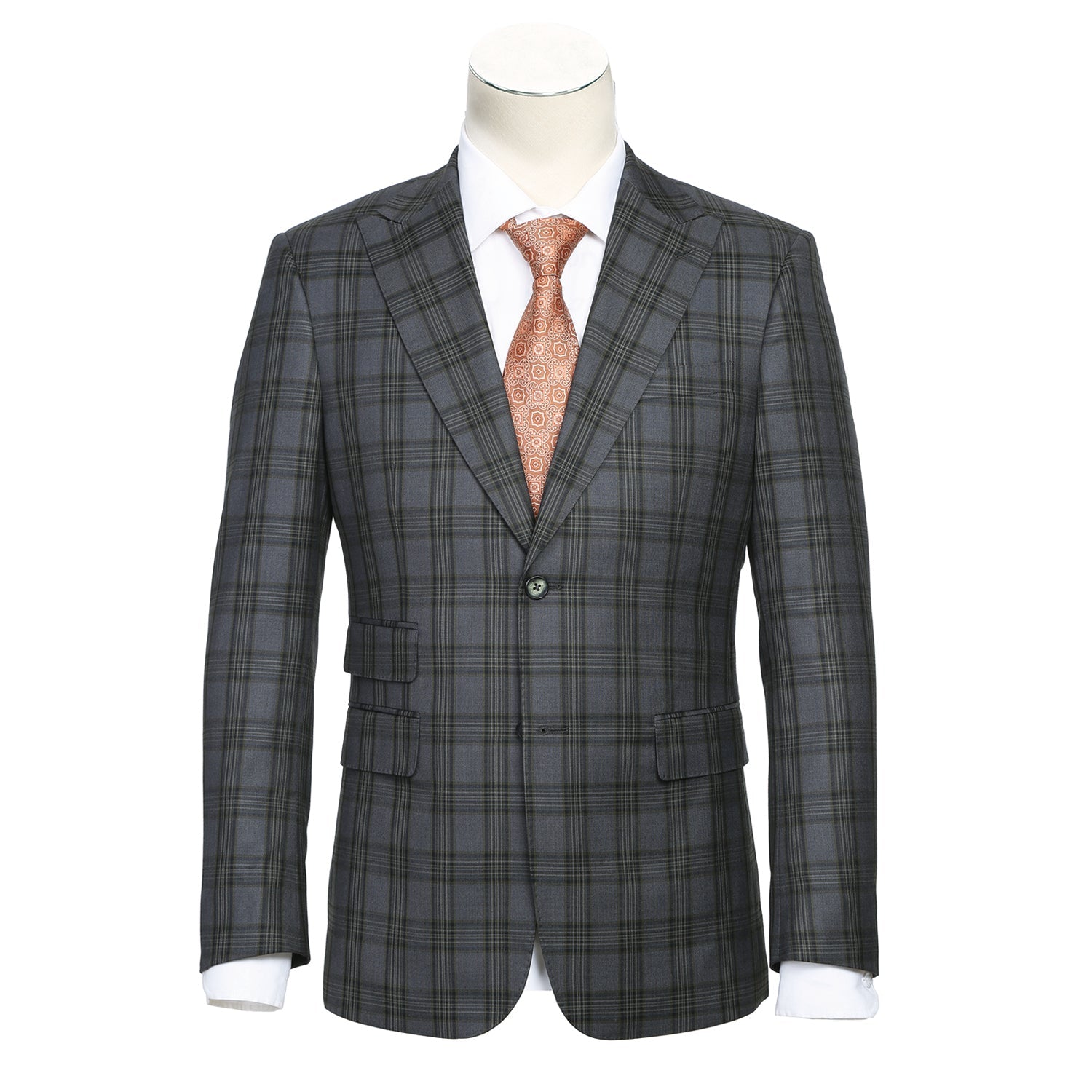 English Laundry 82-58-348EL Suit GRAY L40 33 Slim Fit
