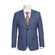 Men's Pale Denim Glen Check Wool Suit