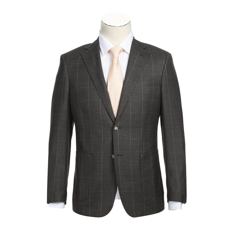 EL82-61-095 Brown Wool Suit