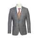 Men's Slim Fit Gray Windowpane Suit