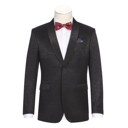 290-22 Men's Slim Fit Stretch Shawl Jacket BLACK L38 New Slim Fit