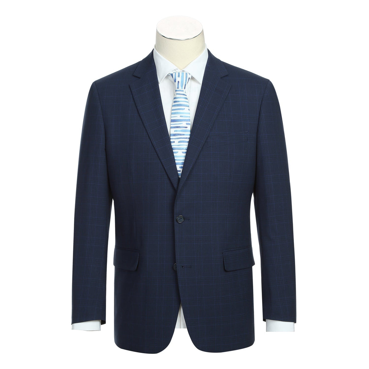 293-26 Men's Classic Fit Checked Suits