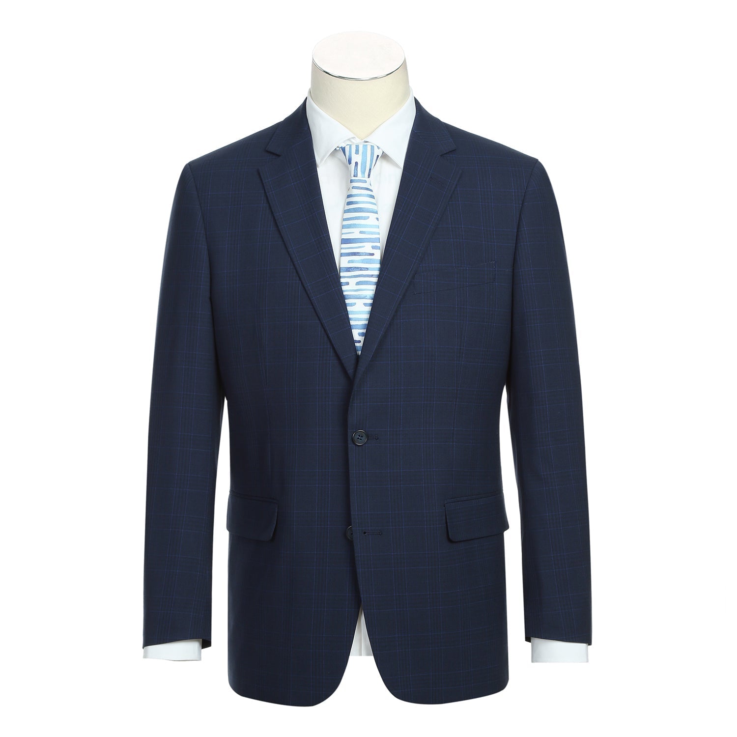 293-26 Men's Classic Fit Checked Suits