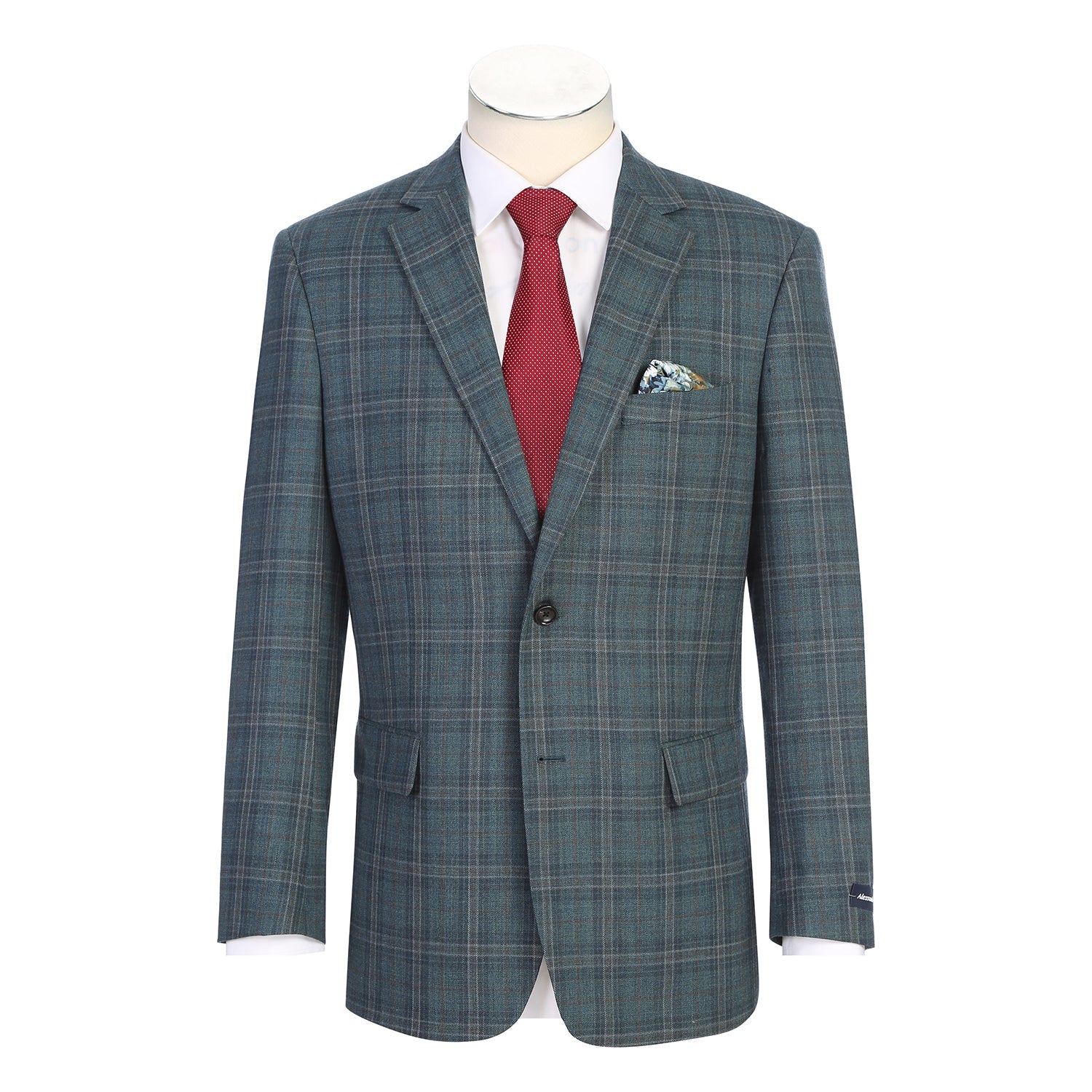 567-7 Men's Classic Fit Wool Blazer OLIVE L38 Classic Fit