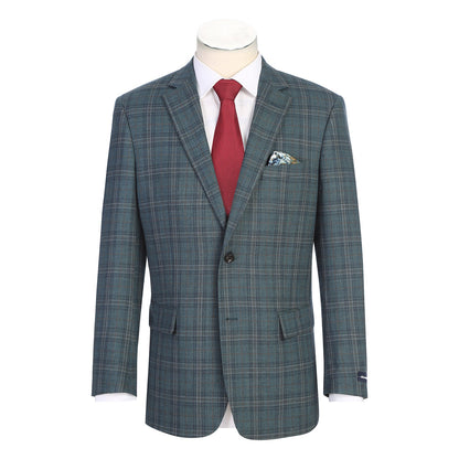 567-7 Men's Classic Fit Wool Blazer OLIVE L38 Classic Fit