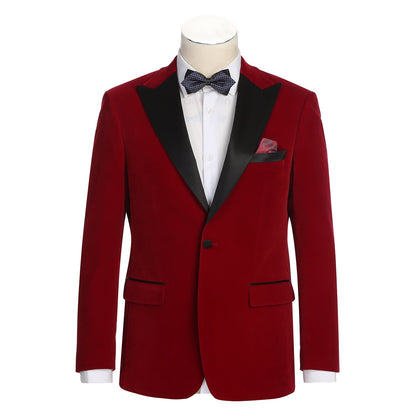 290-13 Men's New Slim Fit Tuxedo Jacket RED L38 New Slim Fit