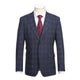Navy Check Suit