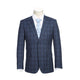 Men's Cadet Blue Check Suit