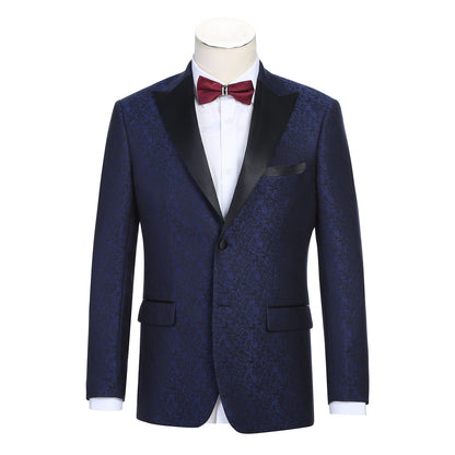 290-17 Men's New Slim Fit Tuxedo Jacket ROYAL BLUE L38 New Slim Fit