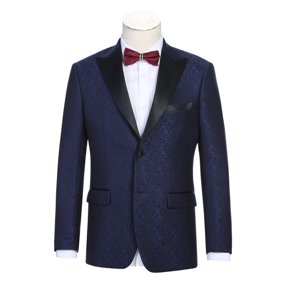 290-17 Men's New Slim Fit Tuxedo Jacket ROYAL BLUE L38 New Slim Fit