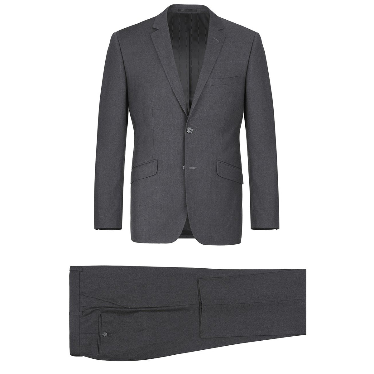 202-1 Men's 2-Piece Single Breasted Notch Lapel Suit