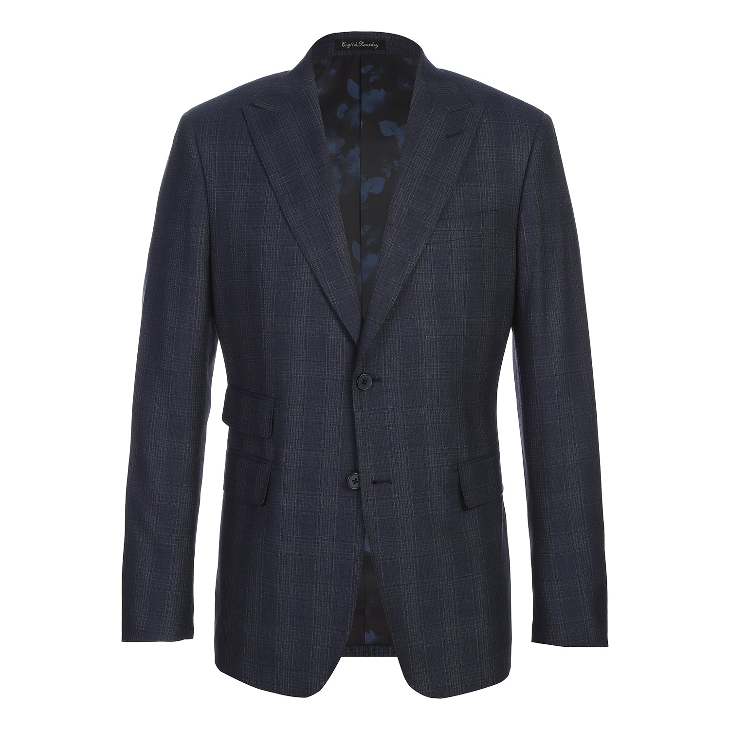 English Laundry EL22-60-410 Wool Suit NAVY L40 33 Slim Fit