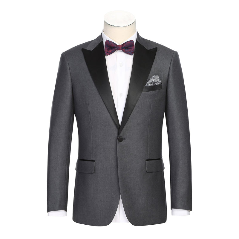 201-4 Men's New Slim Fit Peak Tuxedo