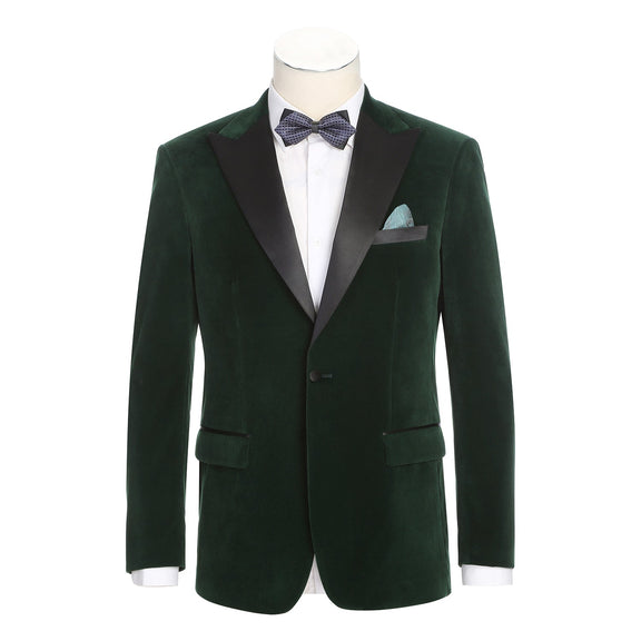 290-14 Men's New Slim Fit Tuxedo Jacket GREEN L38 New Slim Fit