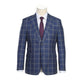 Men's Blue with Marigold Check Suit