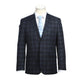 293-27 Men's Blue Classic Fit Checked Suits