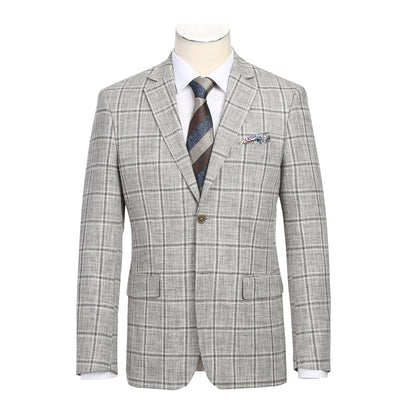610-9 Men's New Slim Fit Blazer KHAKI L38 New Slim Fit