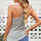 Striped Henley Tank Top