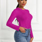 Round Neck Long Sleeve Bodysuit