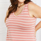 Zenana Find Your Path Full Size Sleeveless Striped Top