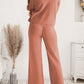 Long Sleeve Lounge Top and Drawstring Pants Set