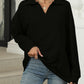 Johnny Collar Long Sleeve Sweatshirt