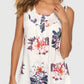 Flower Printed Round Neck Tank