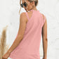 Cutout Mock Neck Tank