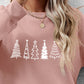 Christmas Tree Graphic Drop Shoulder Sweatshirt