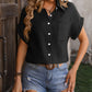 Mandy Textured Pocketed Button Up Shirt