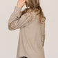 Sequin Round Neck Long Sleeve T-Shirt