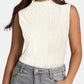 Textured Mock Neck Tank