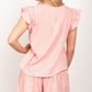 VERY J Ruffle Cap Sleeve Top & Shorts Set