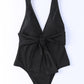 Plunge Wide Strap One-Piece Swimwear