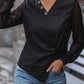 Perfee Twisted Decorative Button Long Sleeve T-Shirt