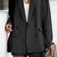 Longline Blazer and Shorts Set with Pockets