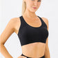 Round Neck Wide Strap Active Bra