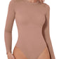 Round Neck Long Sleeve Bodysuit