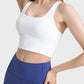 Scoop Neck Crisscross Straps Sports Bra