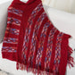 Fringe Contrast Hooded Poncho