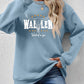 Graphic Round Neck Dropped Shoulder Sweatshirt