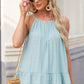 Tied Ruffled Round Neck Cami