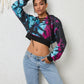 Tie-Dye Lace-Up Hoodie