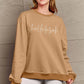 Simply Love Full Size Letter Graphic Long Sleeve Sweatshirt