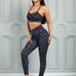 Leopard Cutout Sports Bra and Leggings Set